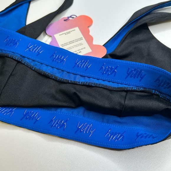 Yitty NWT Headliner Shaping Midi Bralette Size Medium‎ Iconic Black Athleisure - Picture 7 of 13